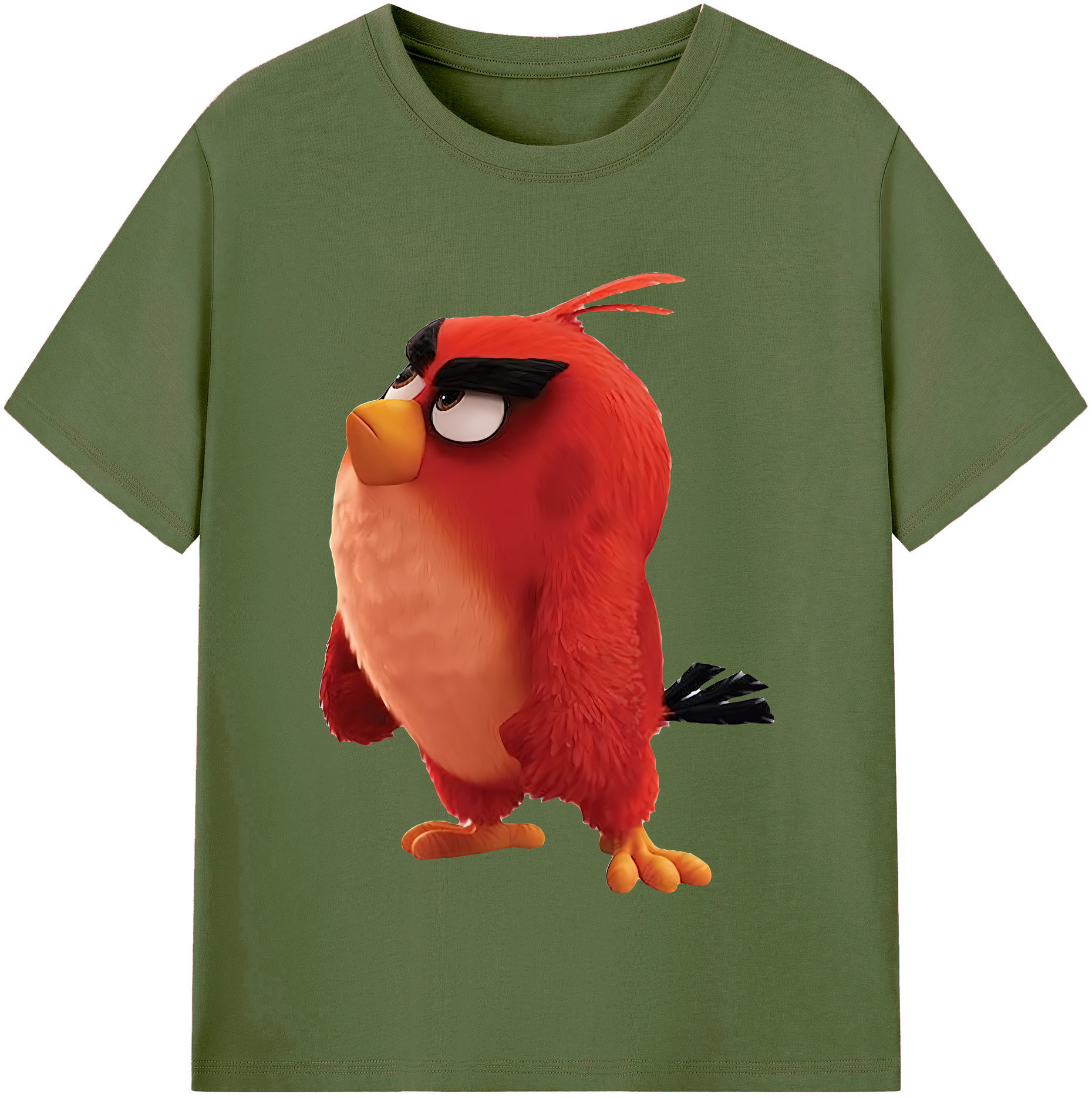 （画像用） Angry Birds アングリーバード 綿100％半袖Tシャツ（フロントプリント）